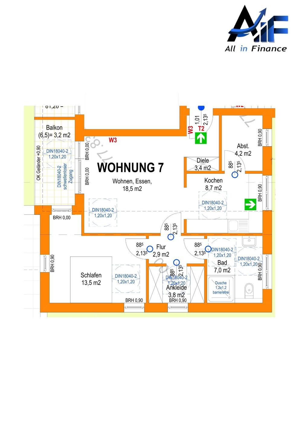 Beispiel 2-Zimmer-Wohnung
