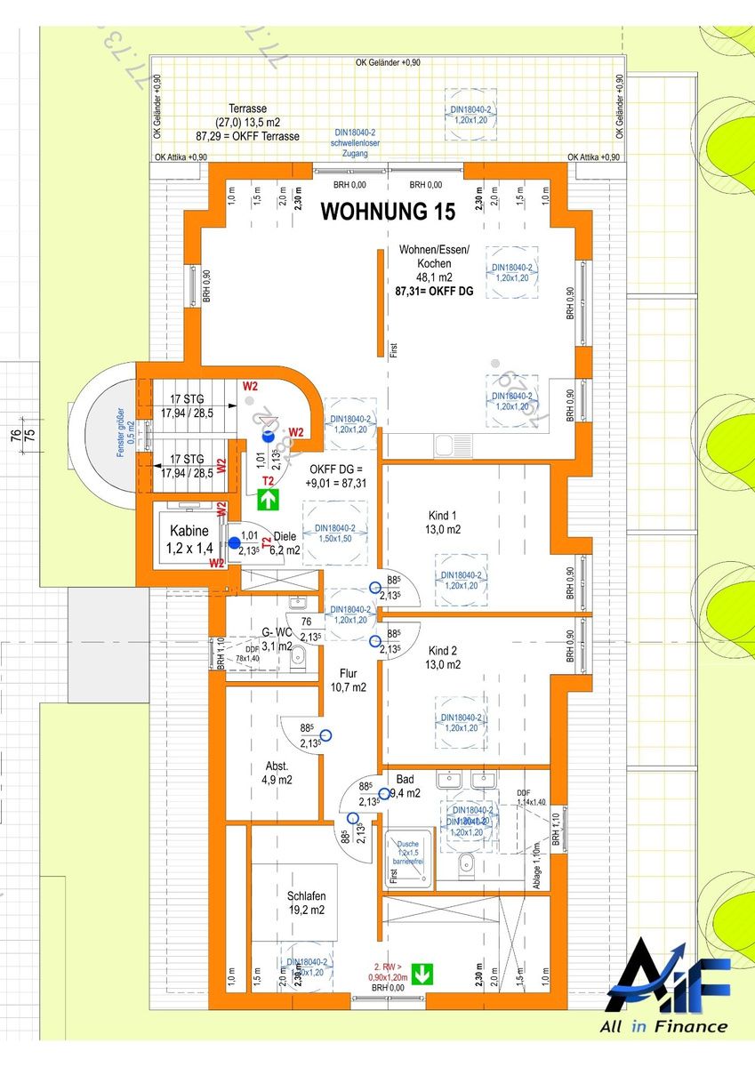 Beispiel 4-Zimmer-Wohnung